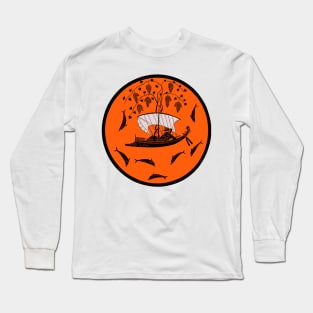 Dionysus and the Pirates, the Dionysus Cup by Exekias Long Sleeve T-Shirt